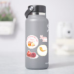 A Good & Sweet New Year! Honey & Apple Shana Tova Sticker<br><div class="desc">"A Good & Sweet New Year!" Rosh Hashanah Jewish New Year Holiday Honey and Apple Shofar Pomegranates Traditional elements, food, symbols Watercolor Illustration. Shana Tova! ( l'shana tova umetukah ) Hebrew Wishes text. Calligraphy Vintage decoration, Autumn Holiday Festival, Birthday, Sukkot, Anniversary. Judaica. Stickers Planner Set Hand Drawn Watercolor. Crafts &...</div>