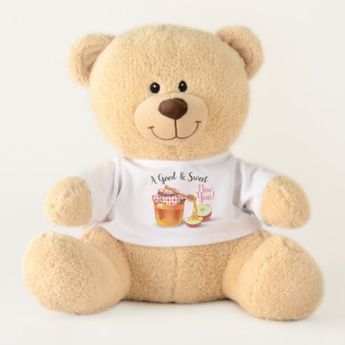 A Good  Sweet New Year Honey  Apple Shana Tova Teddy Bear