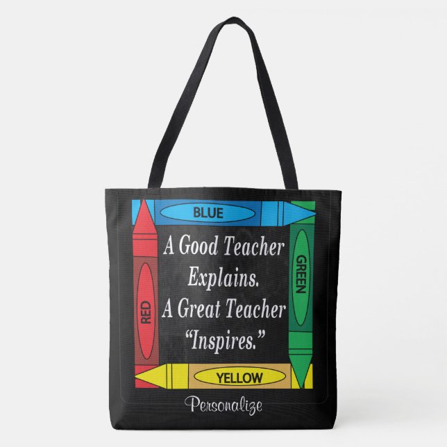 A Good Teacher Explains Tote Bag (Front)