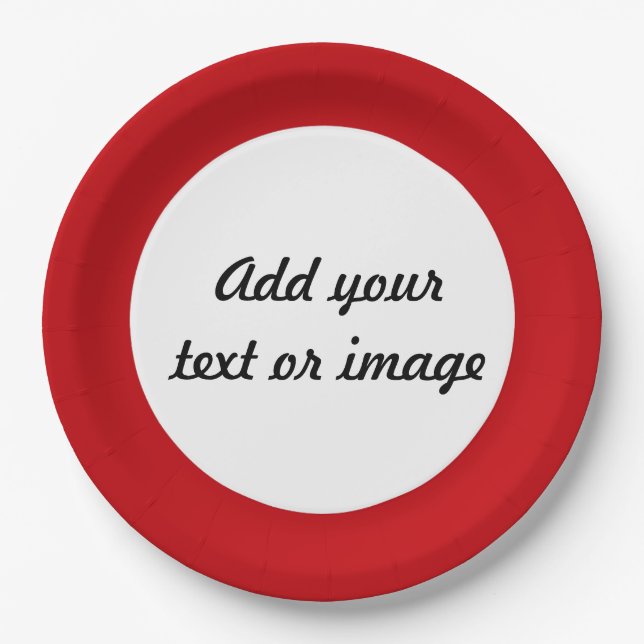 A good way to create a personal product. paper plates (Front)