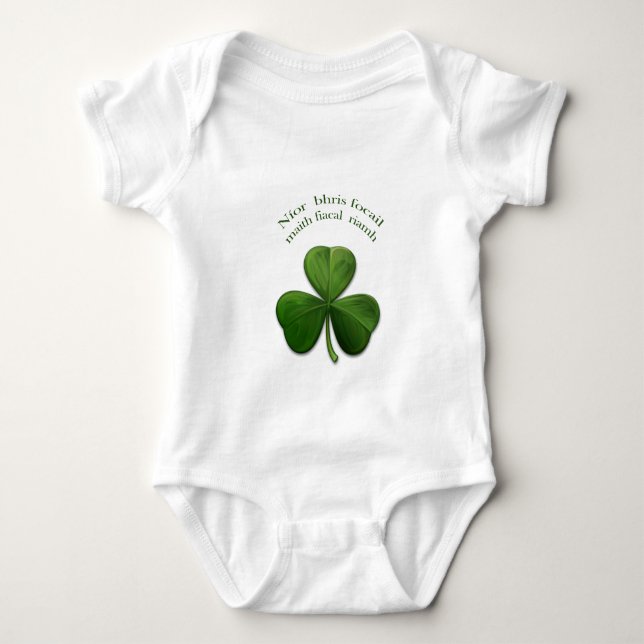 A good word never broke a tooth baby bodysuit (Front)