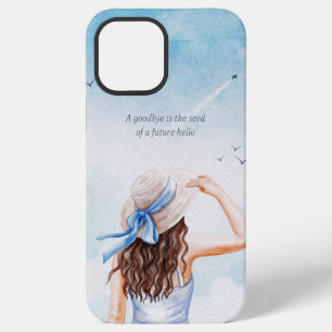 A Goodbye Is The Seed Of A Future Hello Watercolor iPhone 12 Pro Max Case