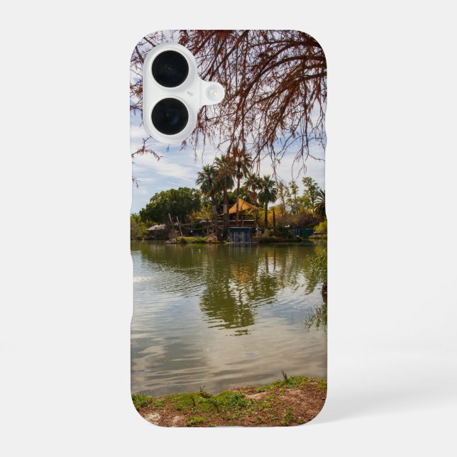 a gorgeous landscape at the Phoenix Zoo iPhone Case (Back)