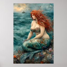 A Gorgeous Mermaid Poster