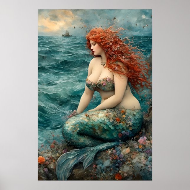 A Gorgeous Mermaid Poster (Front)