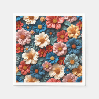 A gorgeous pattern with floral details napkins