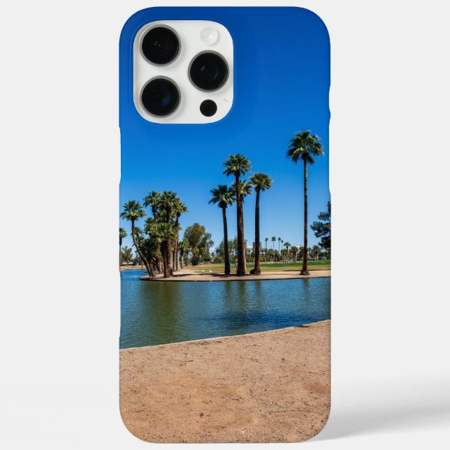 a gorgeous spring landscape at Encanto Park Case-Mate iPhone Case (Back)
