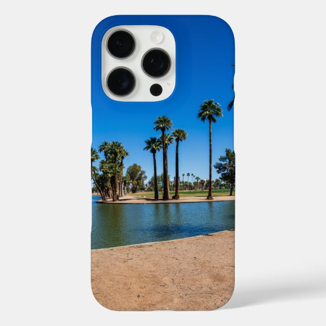 a gorgeous spring landscape at Encanto Park Case-Mate iPhone Case (Back)