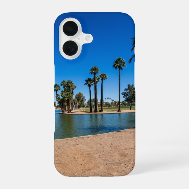 a gorgeous spring landscape at Encanto Park iPhone Case (Back)