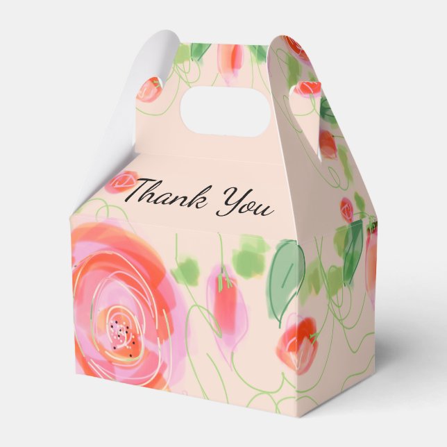 A Gorgeous Wedding Guest Favor Box (Back Side)