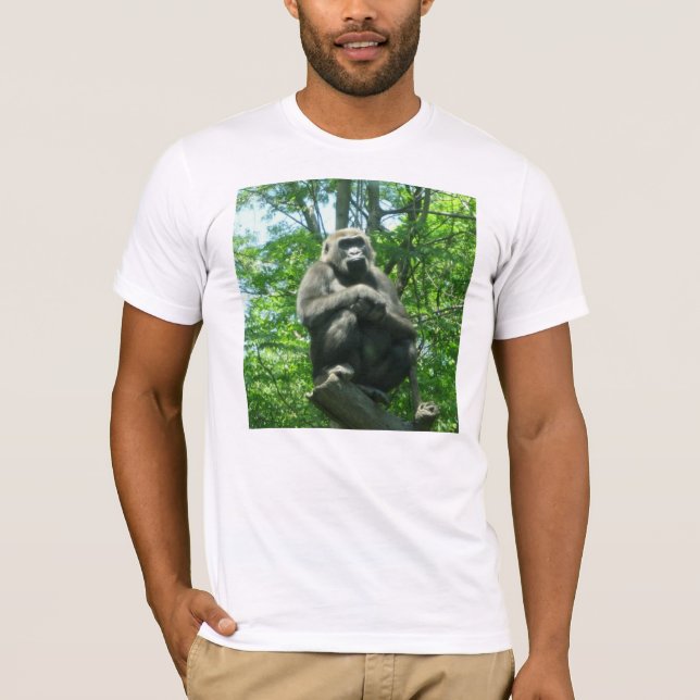 A Gorilla in Deep Thought T-Shirt (Front)