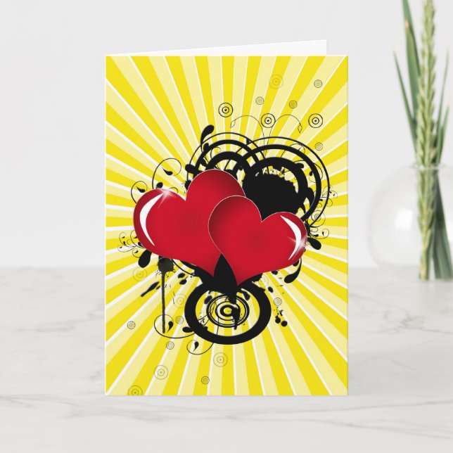 A goth love card (Front)