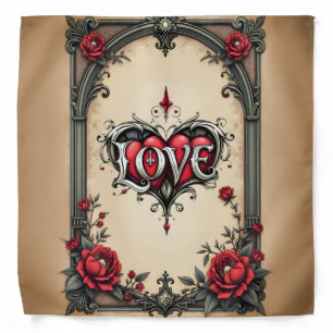 A gothic romance. An ornate, gothic-style Bandana