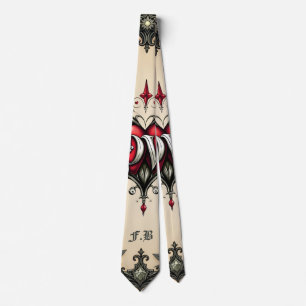 A gothic romance. An ornate, gothic-style Neck Tie