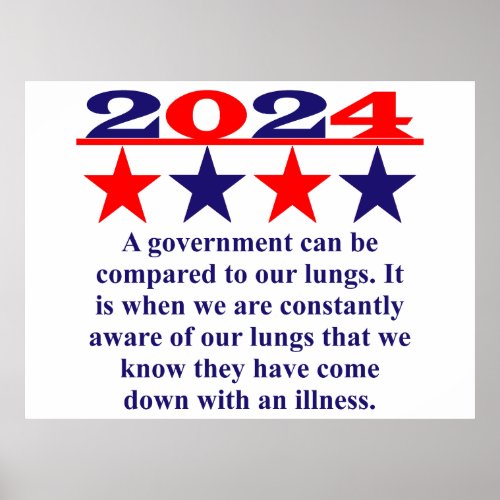 A Government Can Be Compared _ Political Quote  Poster