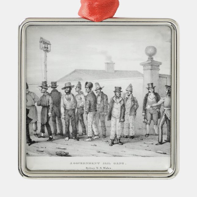 A Government Jail Gang Metal Ornament (Front)