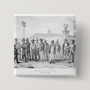 A Government Jail Gang Pinback Button