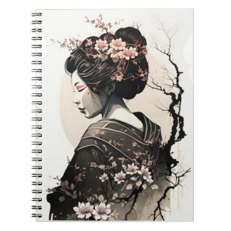 A graceful Japanese Geisha Notebook