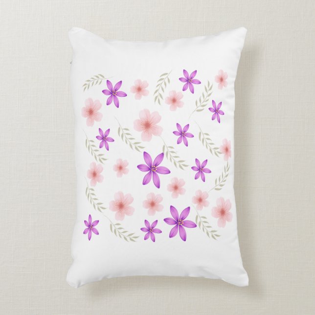 A grade cotton  floral Pillow (Front(Vertical))