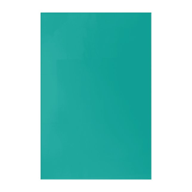 A gradient background blending blue into green. acrylic print (Front)