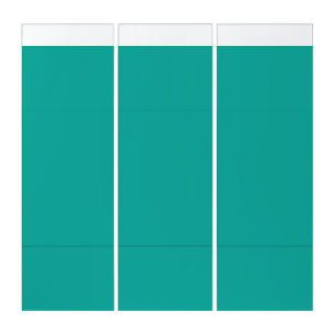 A gradient background blending blue into green. triptych