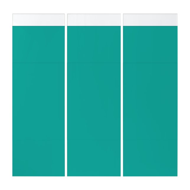 A gradient background blending blue into green. triptych (Front)