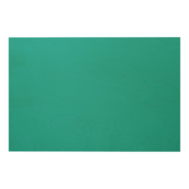 A gradient background blending blue into green. wood wall art (Front)