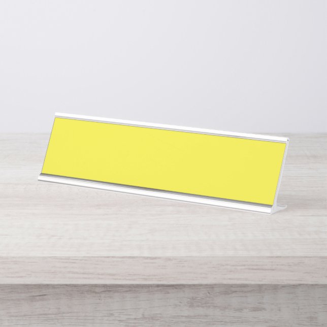 A gradient blending from yellow to orange, creatin desk name plate (Front)