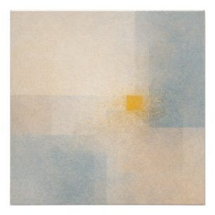 A Grain of Sand Returned Soft Gold Abstract Poster
