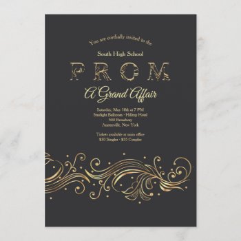 A Grand Affair Prom Invitations by PixiePrints at Zazzle