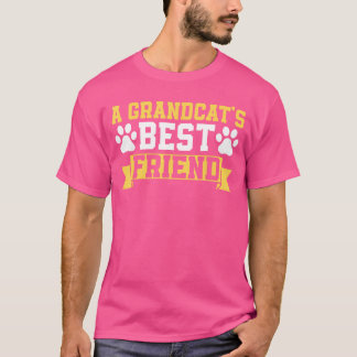 A Grandcats Best Friend Cat Grandpa Men Women funn T-Shirt