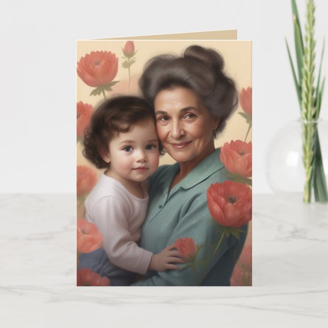 A Grandmother's Embrace - Mother's Day Card (Front)
