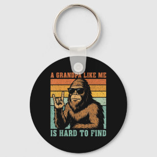 A Grandpa Like is Hard to Find Bigfoot Dad Fathers Keychain