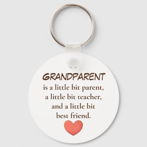 A Grandparent Is  keychains