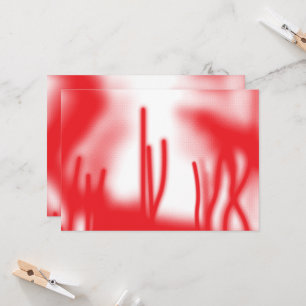 A graphic design featuring bold red and orange sha invitation