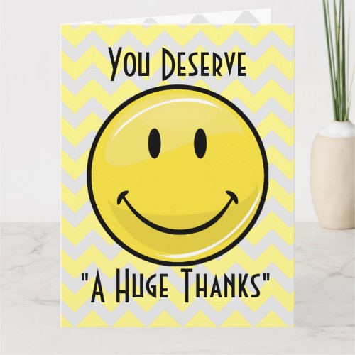 A Great Big Smile Giant Thank You Card