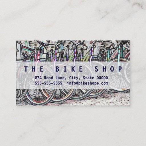 Customizable A great bike design business card template