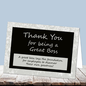 A Great Boss Bosses Day Card by KathyHenis at Zazzle