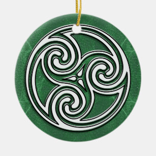 A great Celtic or Irish Holiday Photo Ornament