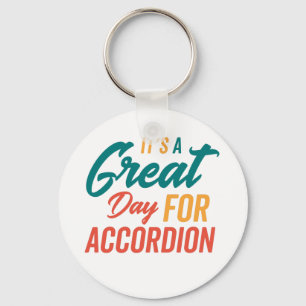 A Great Day for Accordion Keychain