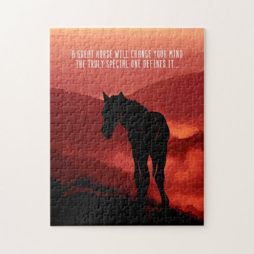 A Great Horse With Change Your Mind Jigsaw Puzzle