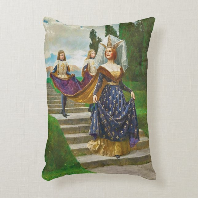 A Great Lady, c. 1910 by John Collier Accent Pillow (Front(Vertical))