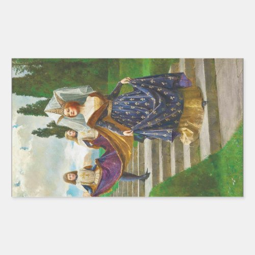 A Great Lady, c. 1910 by John Collier Rectangular Sticker