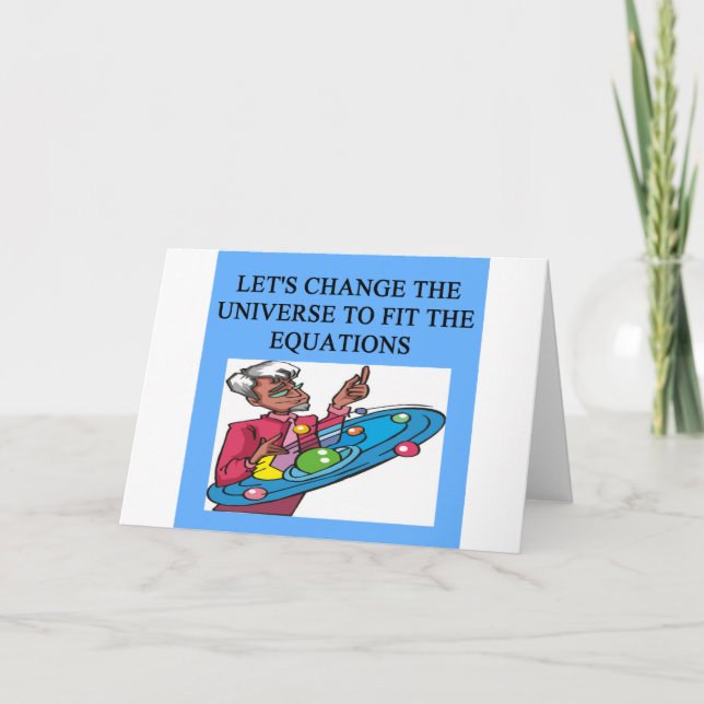 A Great Physics Design Card (Front)