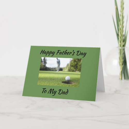 A GREAT ROUND FATHERS DAY WISH FOR YOU DAD CARD