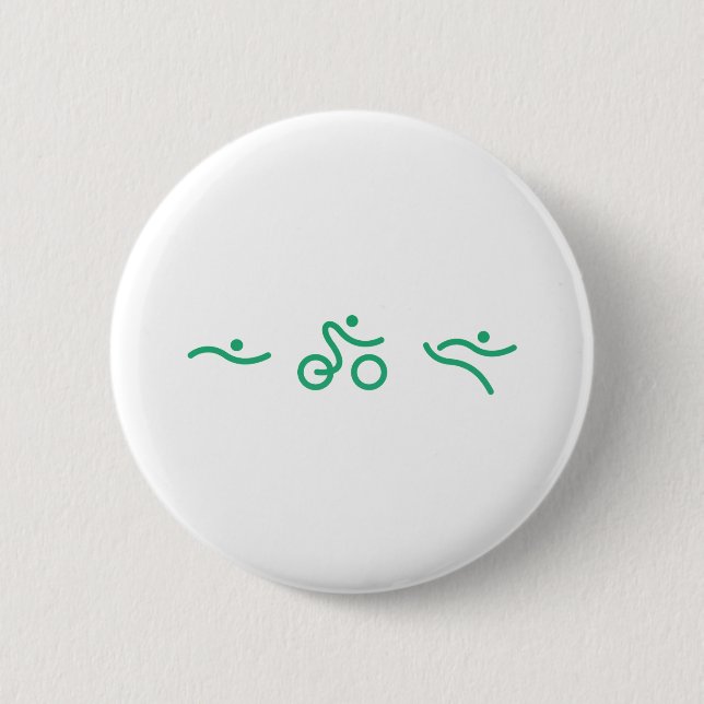 A great Triathlon gift for your friend or family Button (Front)