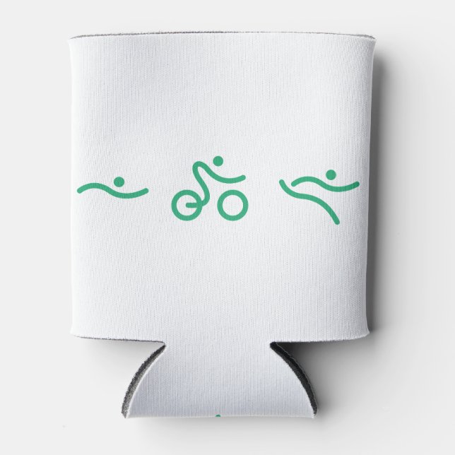A great Triathlon gift for your friend or family Can Cooler (Front)