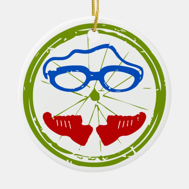 A great Triathlon gift for your friend or family Ceramic Ornament (Front)