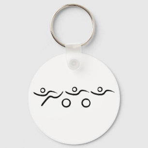 A great Triathlon gift for your friend or family Keychain