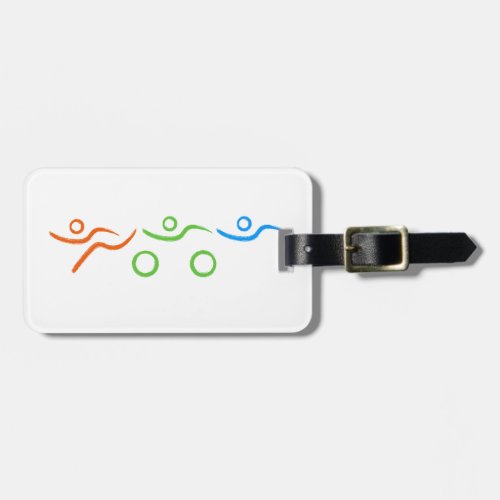 A great Triathlon gift for your friend or family Luggage Tag